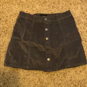 Jean button skirt